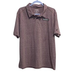 League91 Glacier Park Repreve Polo Shirt | Men’s Large |‎ Heather Maroon